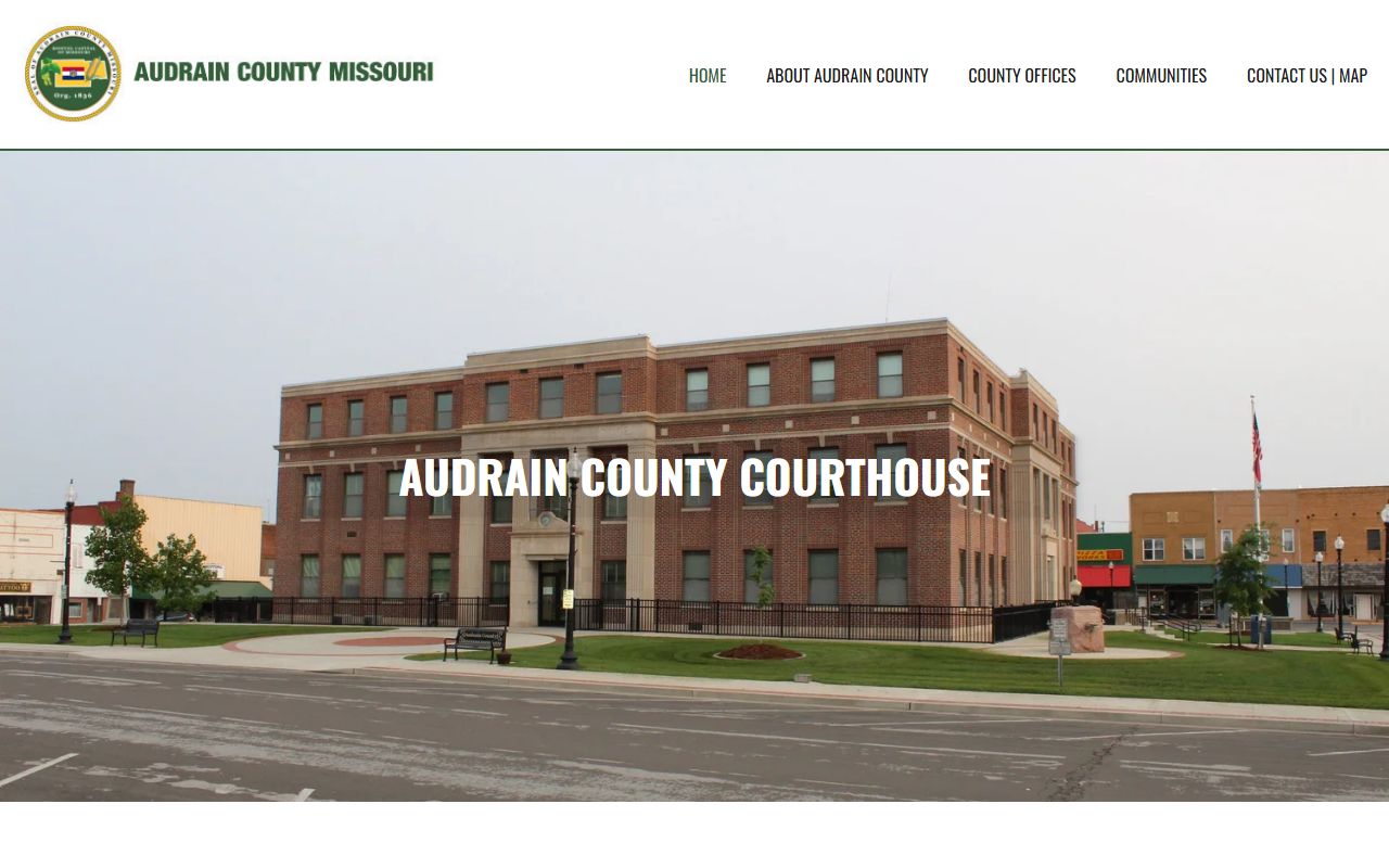 Audrain County Missouri court records and government website