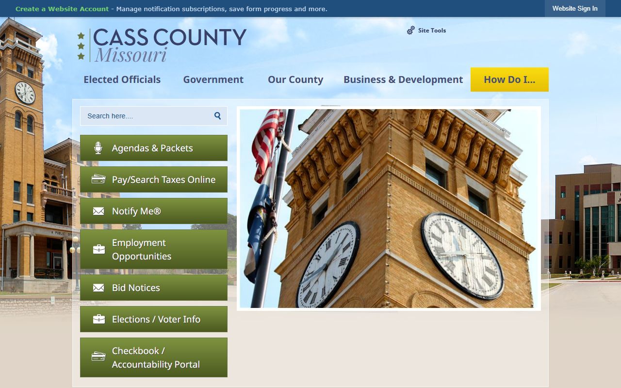 Cass County Missouri court records government website