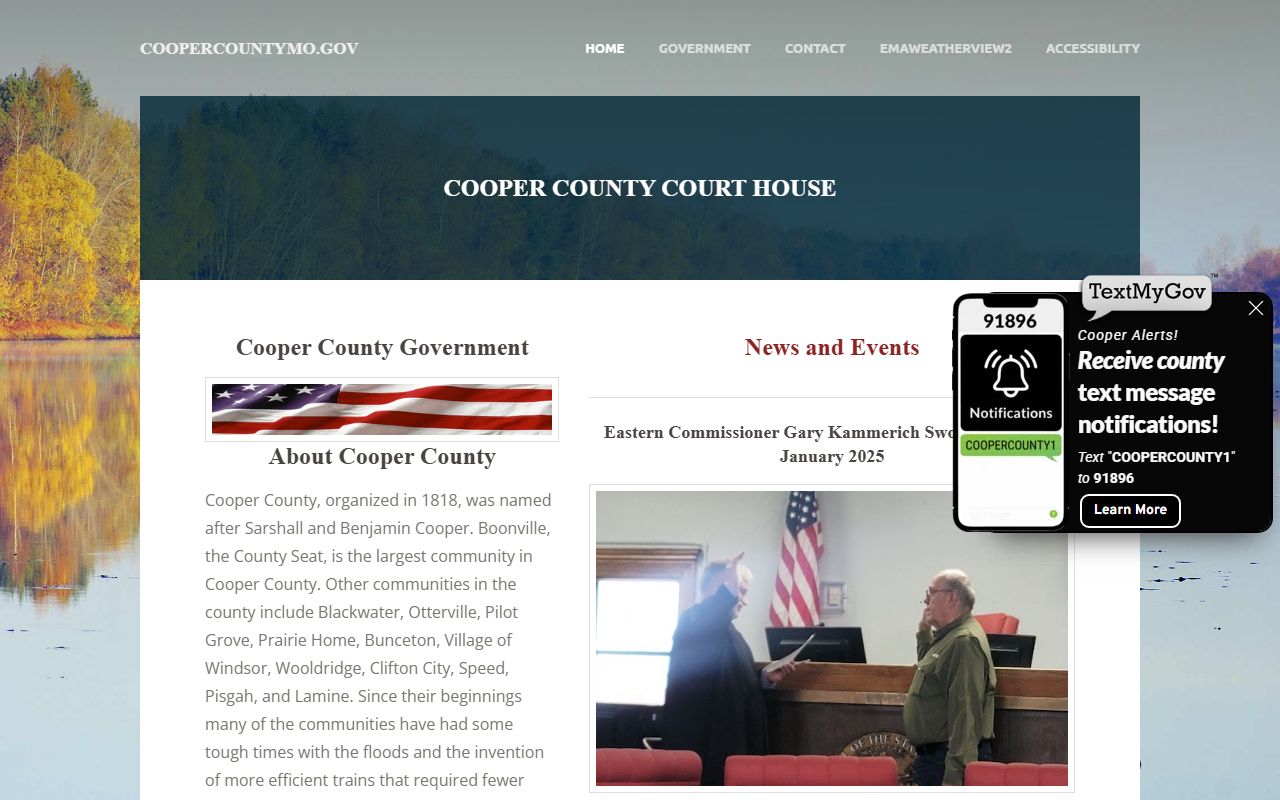 Cooper County Missouri court records government website