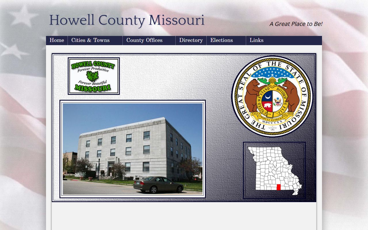 Howell County Missouri website with court records and government information