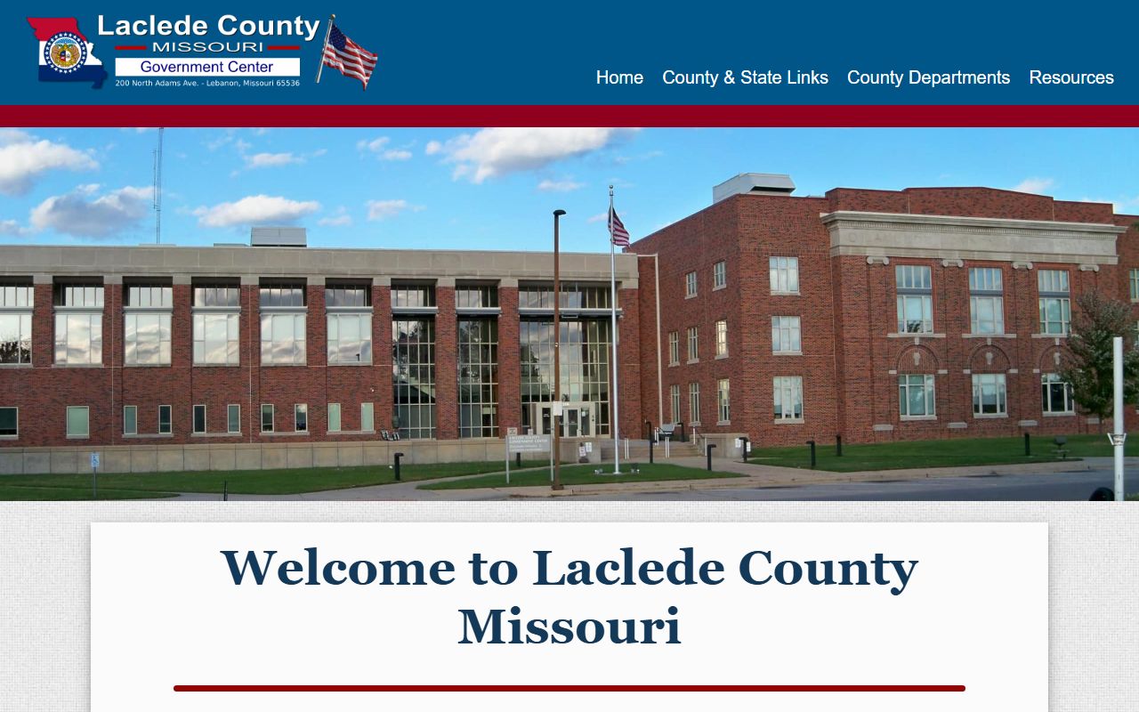 Laclede County Missouri court records and government website