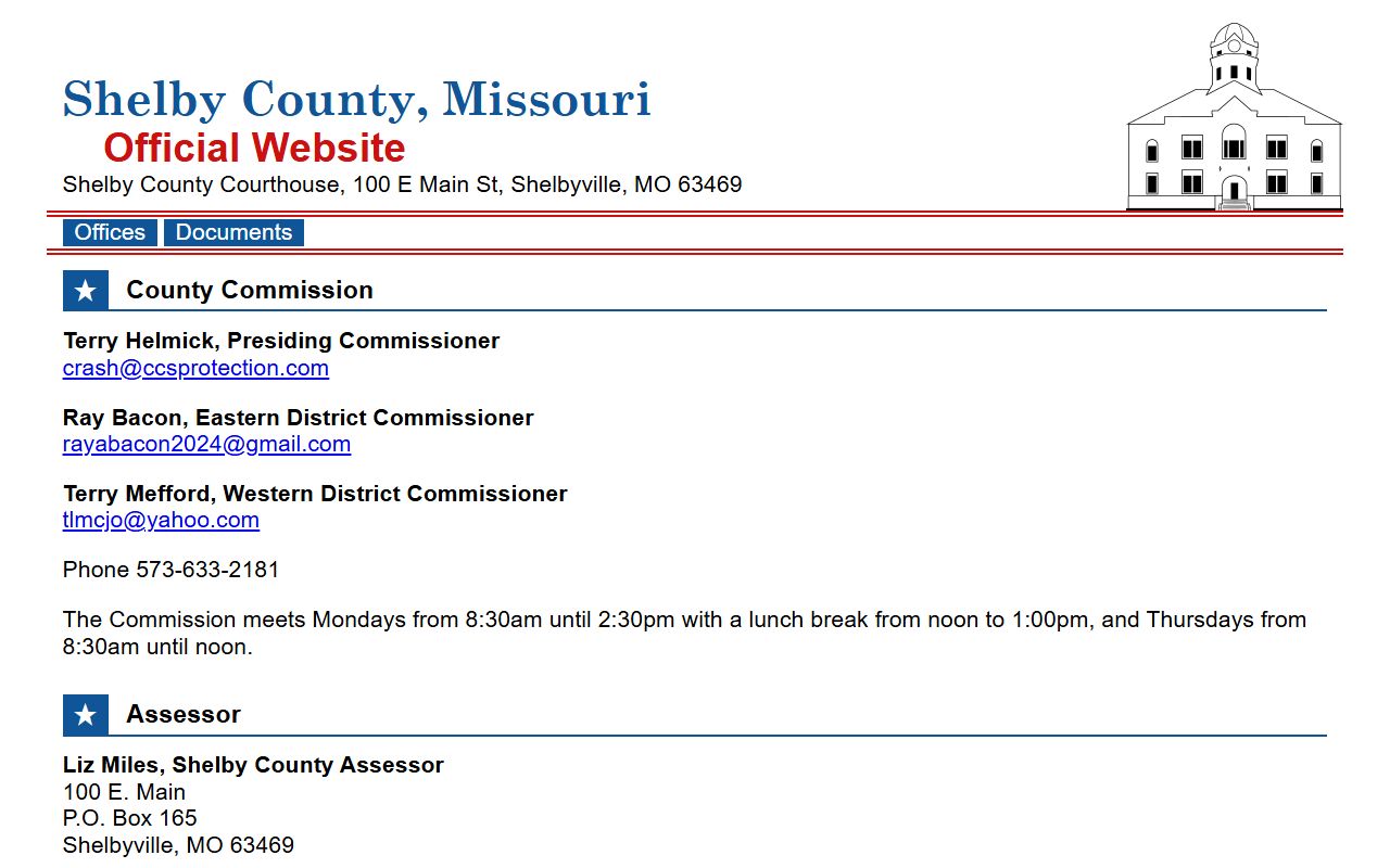 Shelby County Missouri court records and case information