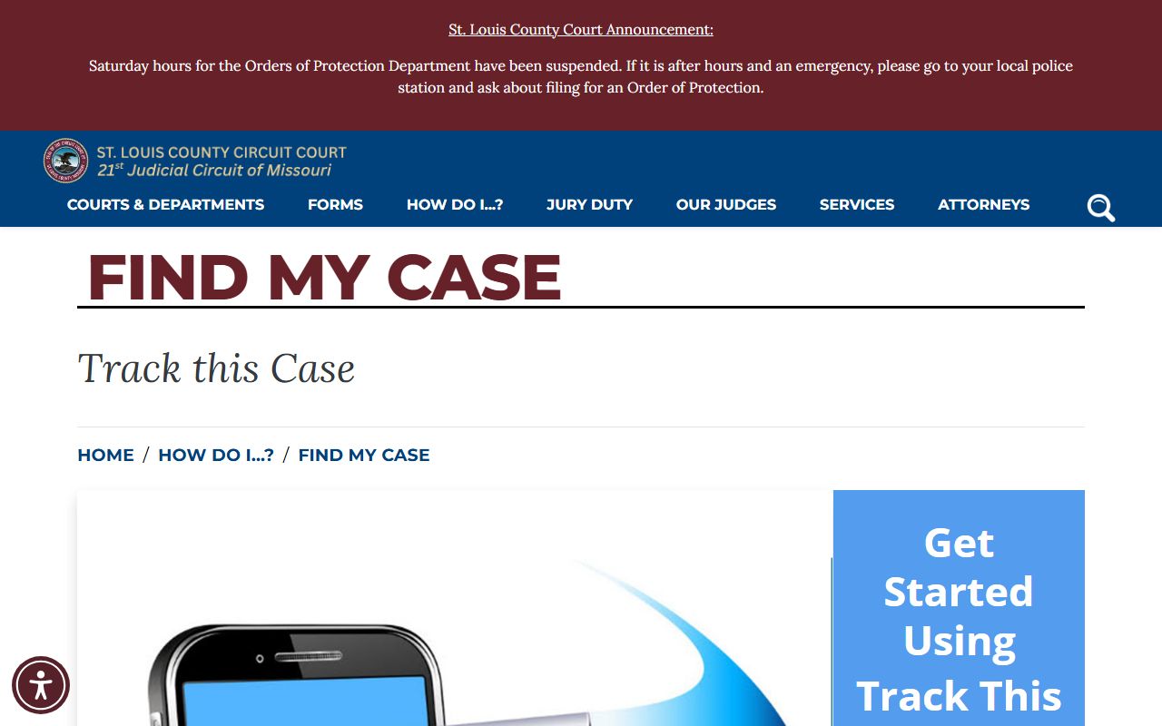 St. Louis County case lookup guide for court records